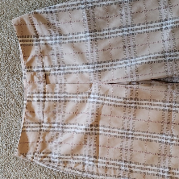 BURBERRY CHECK PLAID WIDE LEG PANTS - Picture 5 of 9